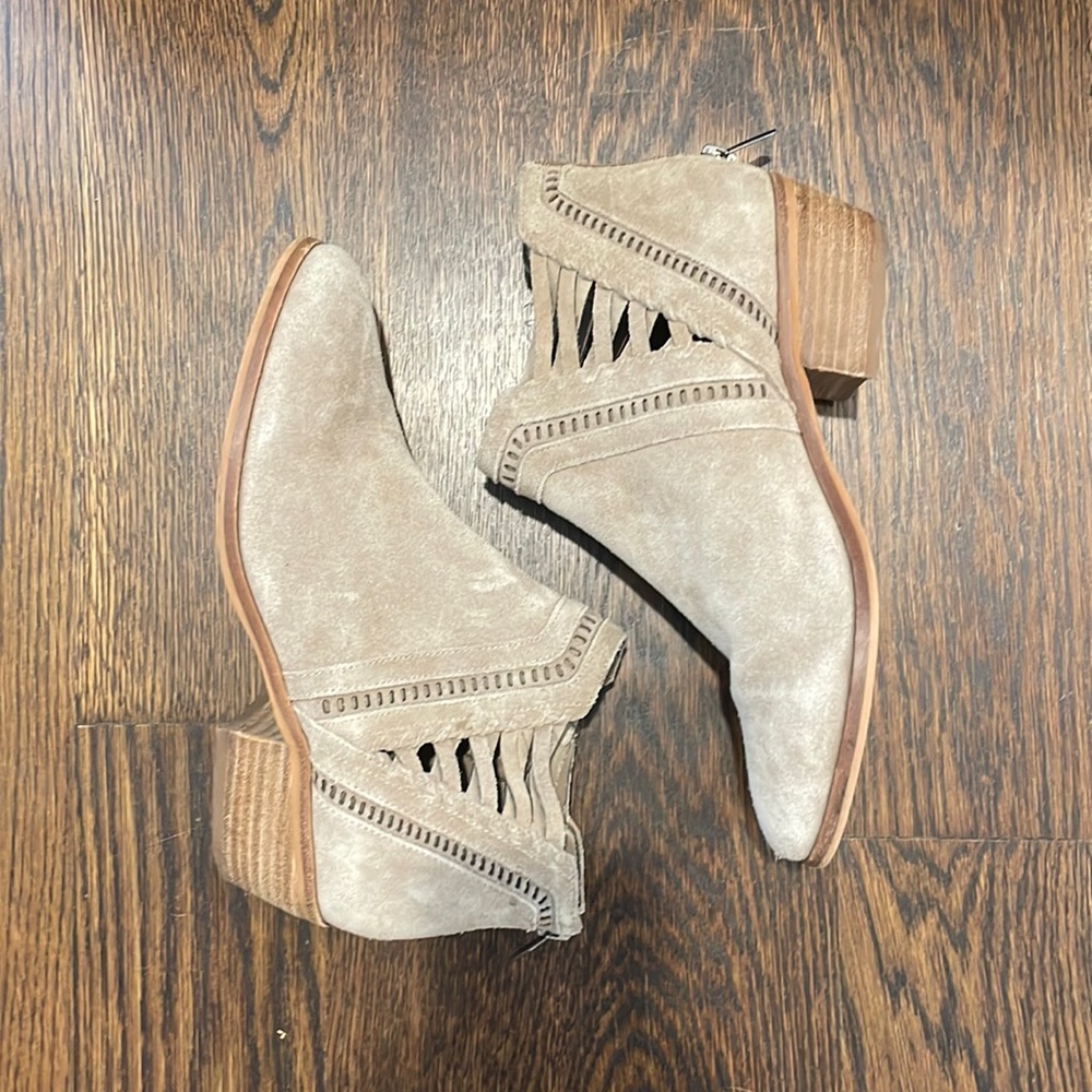 barely worn- suede booties